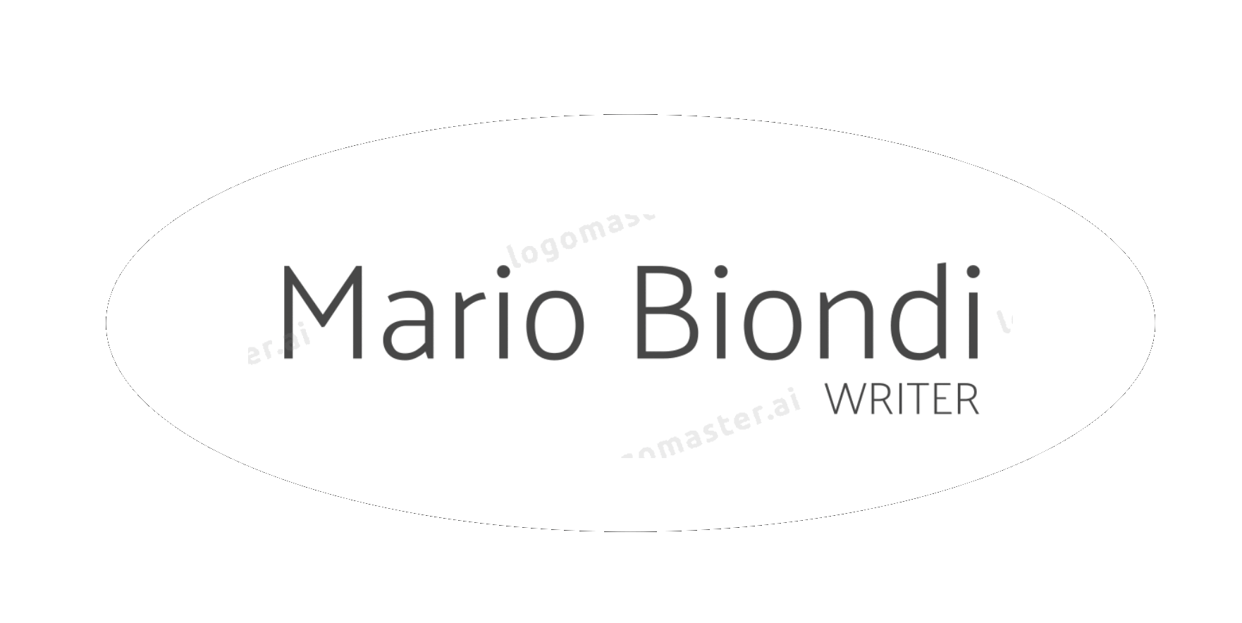 Logo dello scrittore Mario Biondi