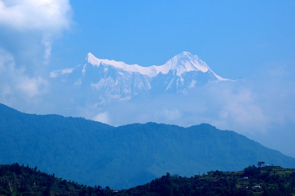 Annapurna 3 e 4 dalla alta Valle di Pokhara