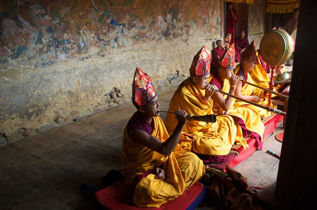 Musica di monaci bhutanesi 